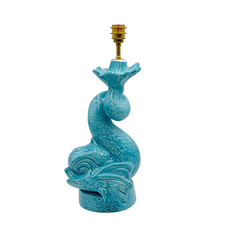 Dolphin Lamp in Turquoise