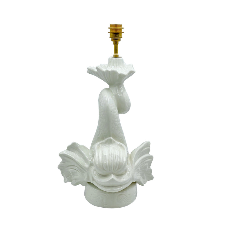 Dolphin Lamp in Vanilla