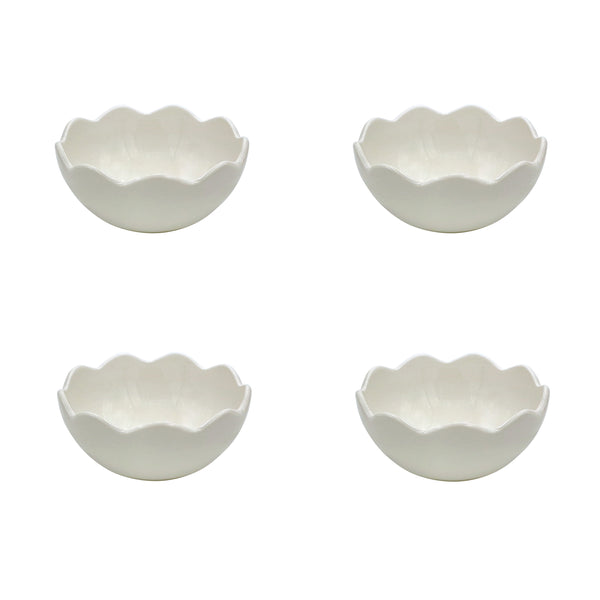 Small Bowl, Scalloped, Set of Four