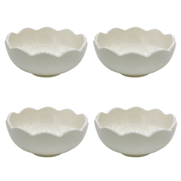 Medium Bowl, Scalloped, Set of Four