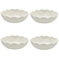 Large Bowl, Scalloped, Set of Four