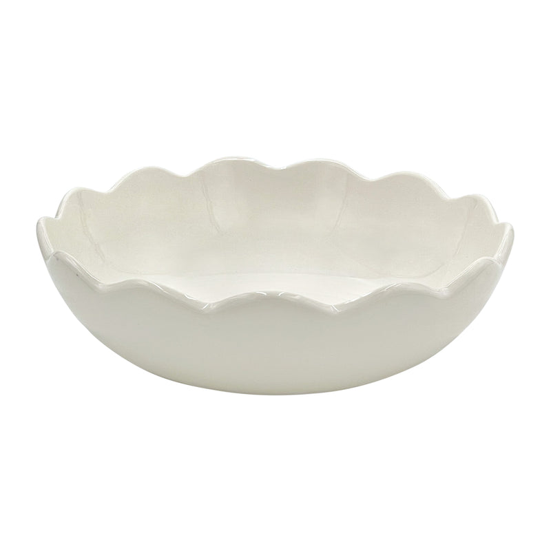 Scalloped Large Bowl