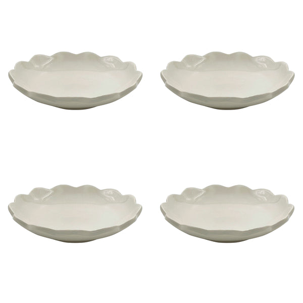 Pasta Bowl, Scalloped, Set of Four
