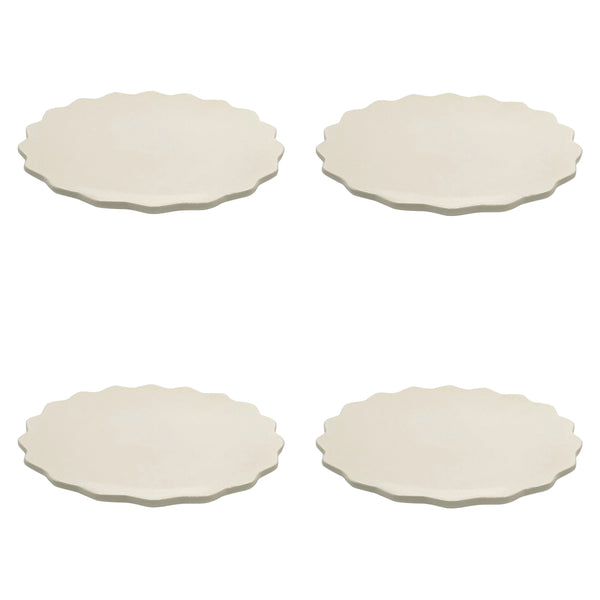 Dinner Plate, Scalloped, Set of Four