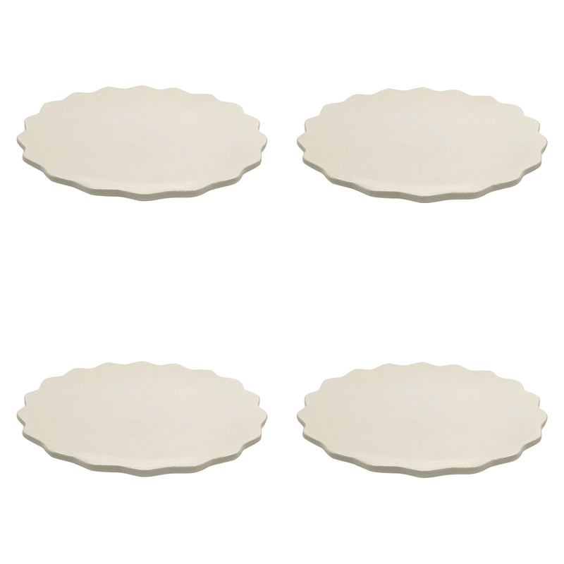 Dinner Plate, Scalloped, Set of Four