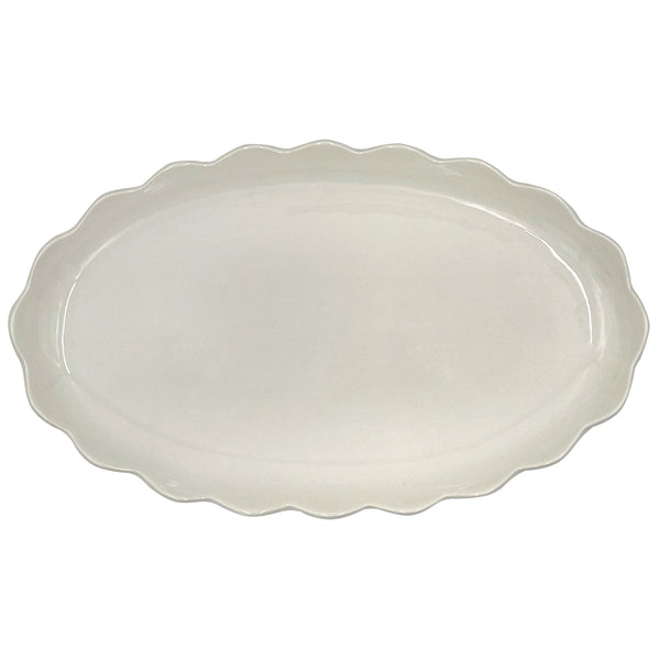 Scalloped Large Oval Platter