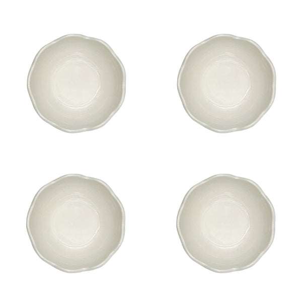 Small Bowl, Scalloped, Set of Four