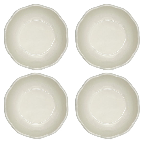 Medium Bowl, Scalloped, Set of Four