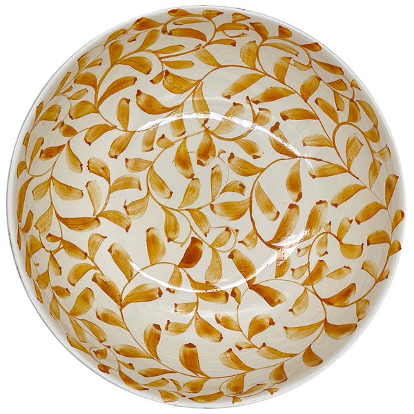 Salad Bowl in Yellow, Scroll