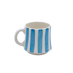 Small Mug in Light Blue, Stripes