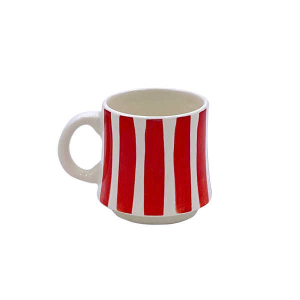 Small Mug in Red, Stripes