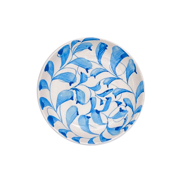 Dipping Bowl in Light Blue, Scroll