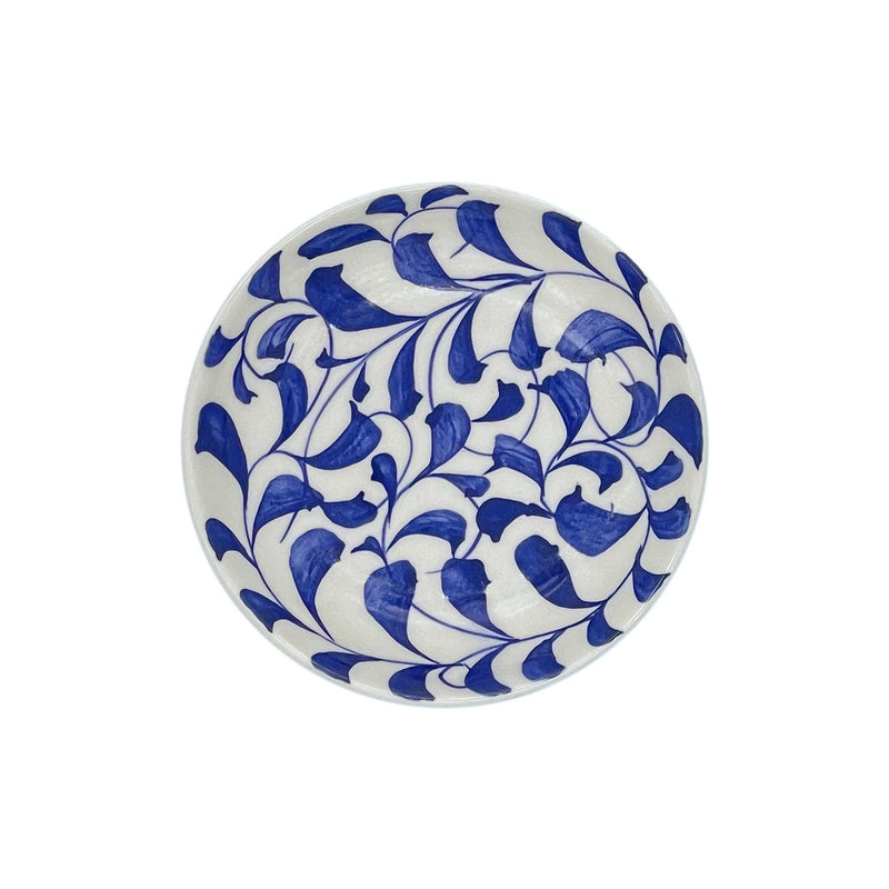 Dipping Bowl in Navy Blue, Scroll