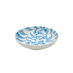 Dipping Bowl in Light Blue, Scroll