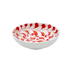 Peanut Bowl in Red, Scroll