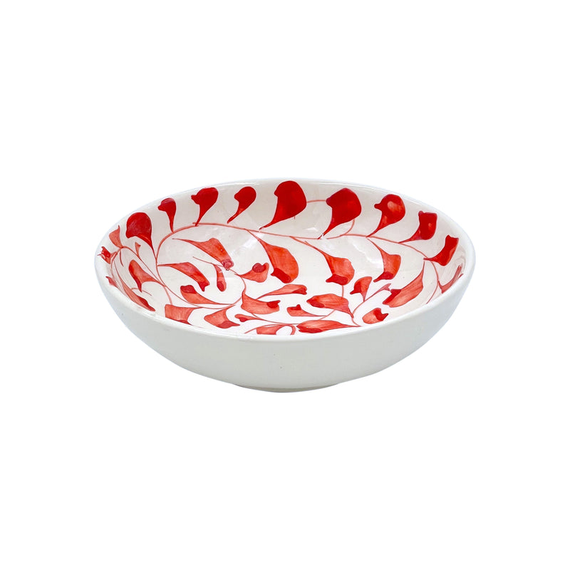 Peanut Bowl in Red, Scroll