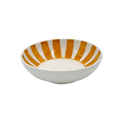 Peanut Bowl in Yellow, Stripes