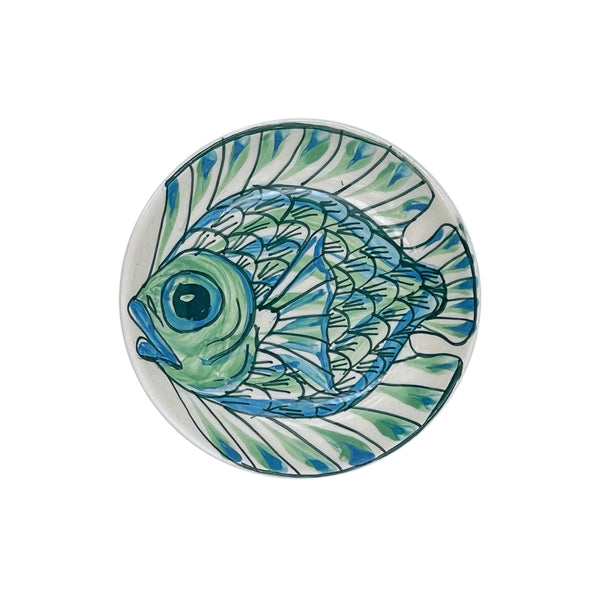 Dipping Bowl, Green Romina Fish