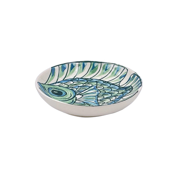 Dipping Bowl, Green Romina Fish