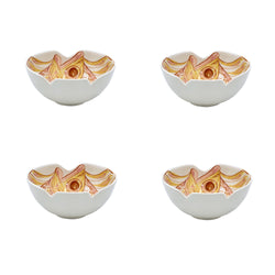 Small Bowl, Pink Romina Fish, Set of Four