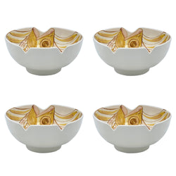 Medium Bowl, Pink Romina Fish, Set of Four