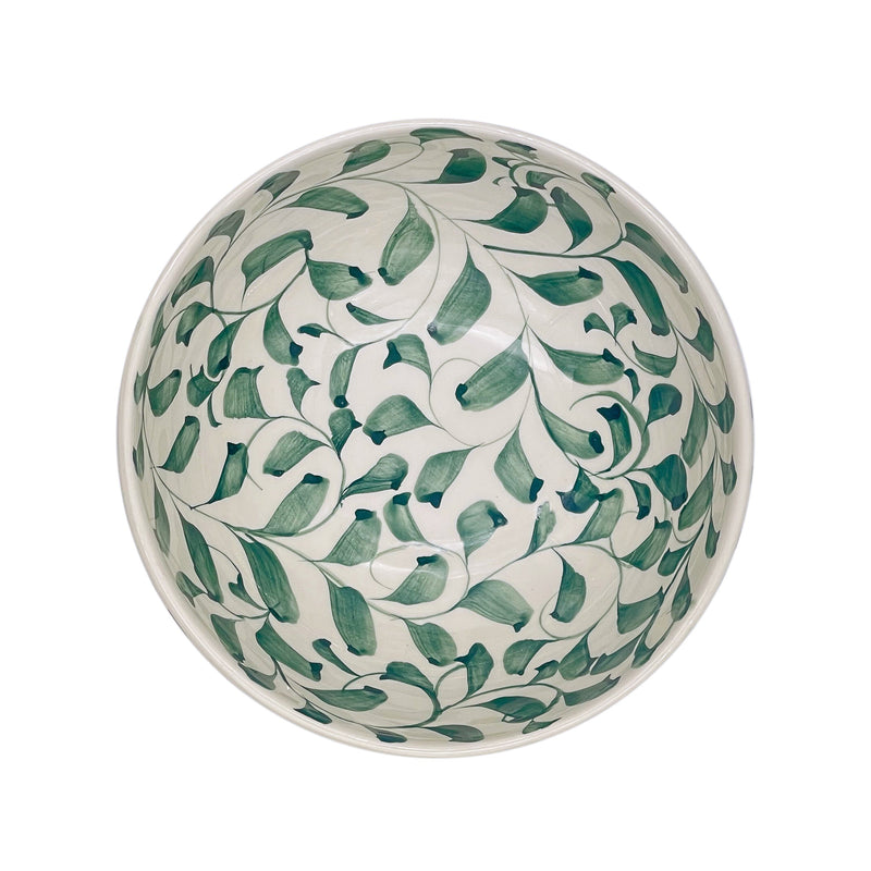 Medium Bowl in Green, Scroll