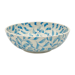 Large Bowl in Light Blue, Scroll