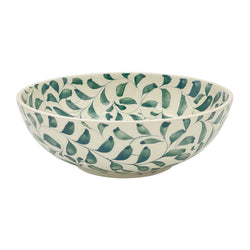 Large Bowl in Green, Scroll