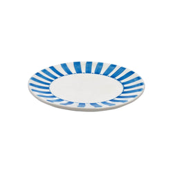 Side Plate in Light Blue, Stripes