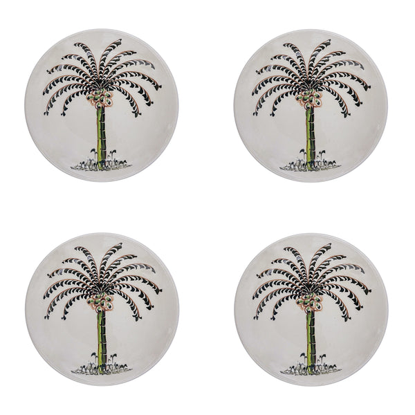 Side Plate, Palm, Set of Four