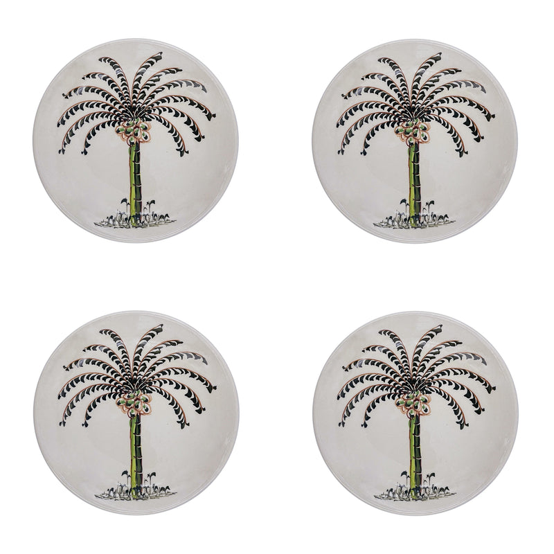 Side Plate, Palm, Set of Four