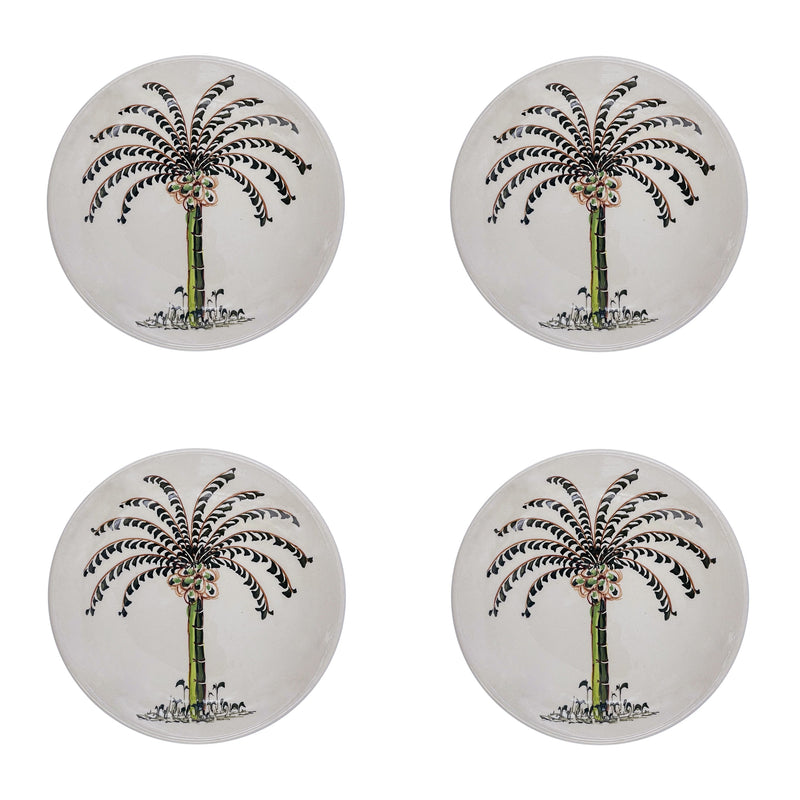 Side Plate, Palm, Set of Four