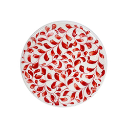 Side Plate in Red, Scroll