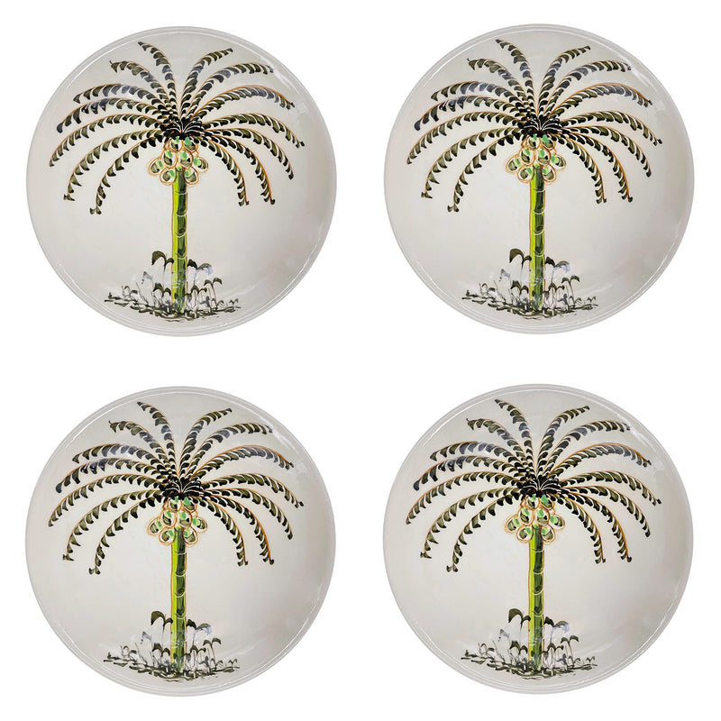 Dinner Plate, Palm, Set of Four