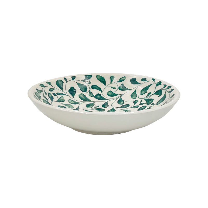 Pasta Bowl in Green, Scroll