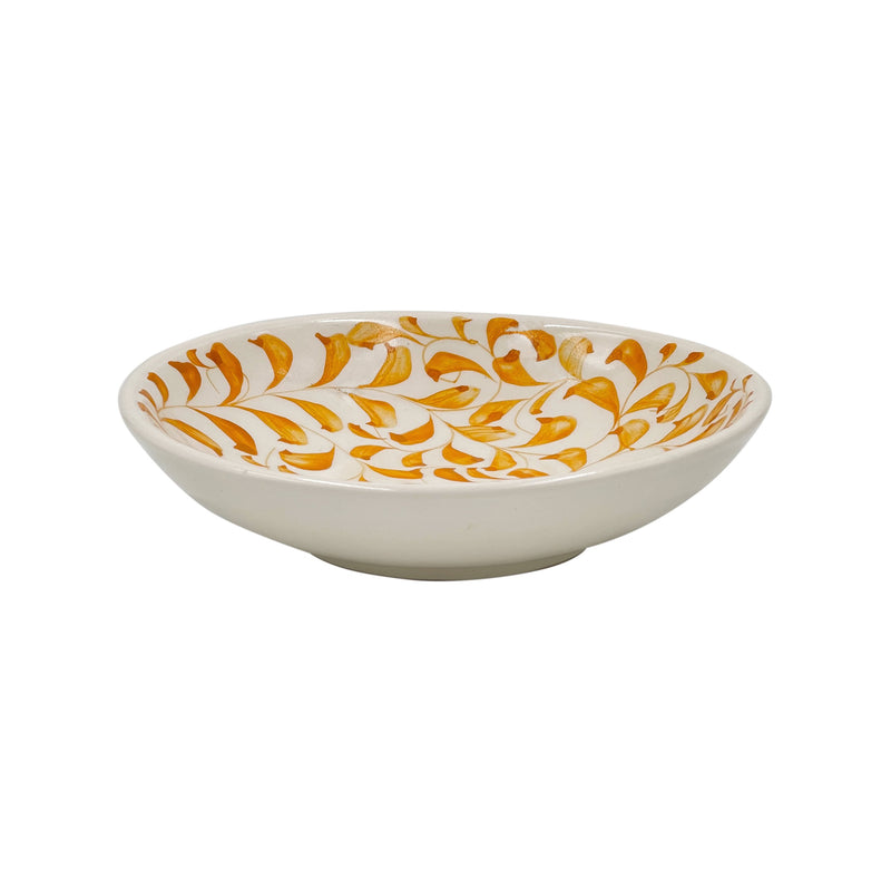 Pasta Bowl in Yellow, Scroll