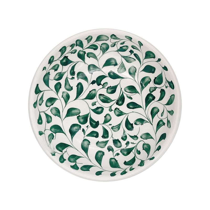 Pasta Bowl in Green, Scroll