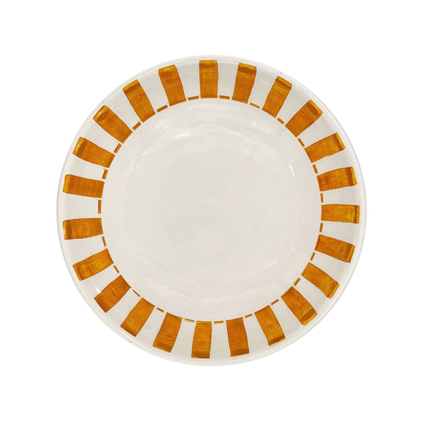 Pasta Bowl in Yellow, Stripes