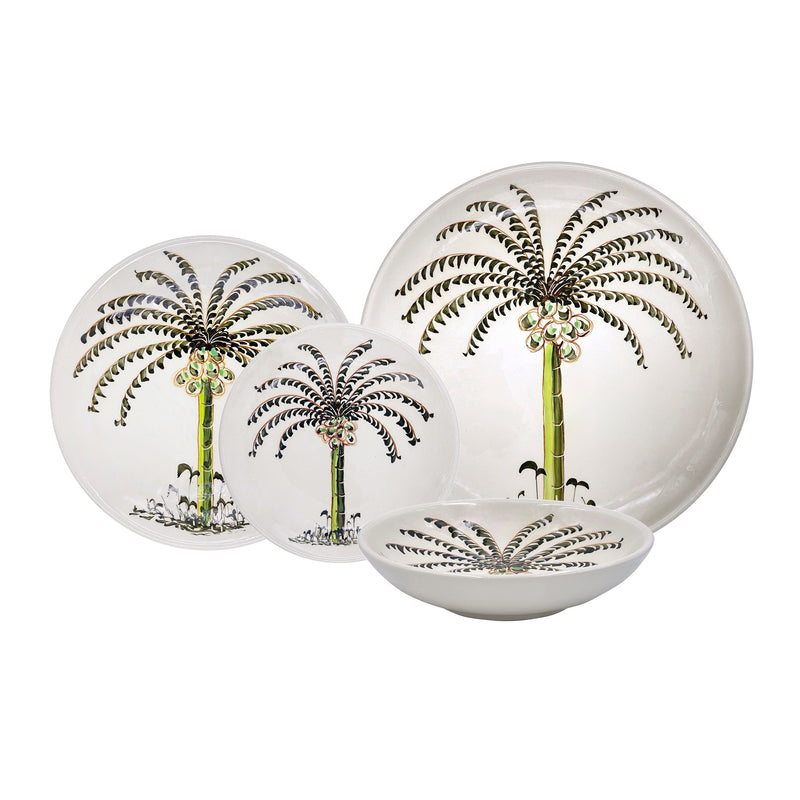 Dinner Set, Palm, 16 Piece