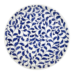 Charger Plate in Navy Blue, Scroll