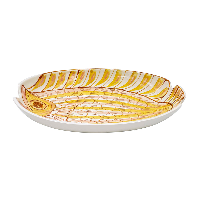 Small Oval Platter, Pink Romina Fish