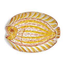 Small Oval Platter, Pink Romina Fish