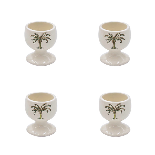 Egg Cup, Palm, Set of Four