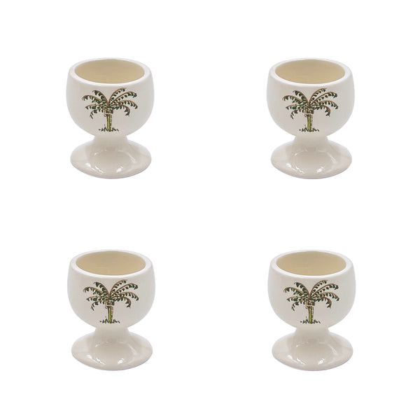 Egg Cup, Palm, Set of Four