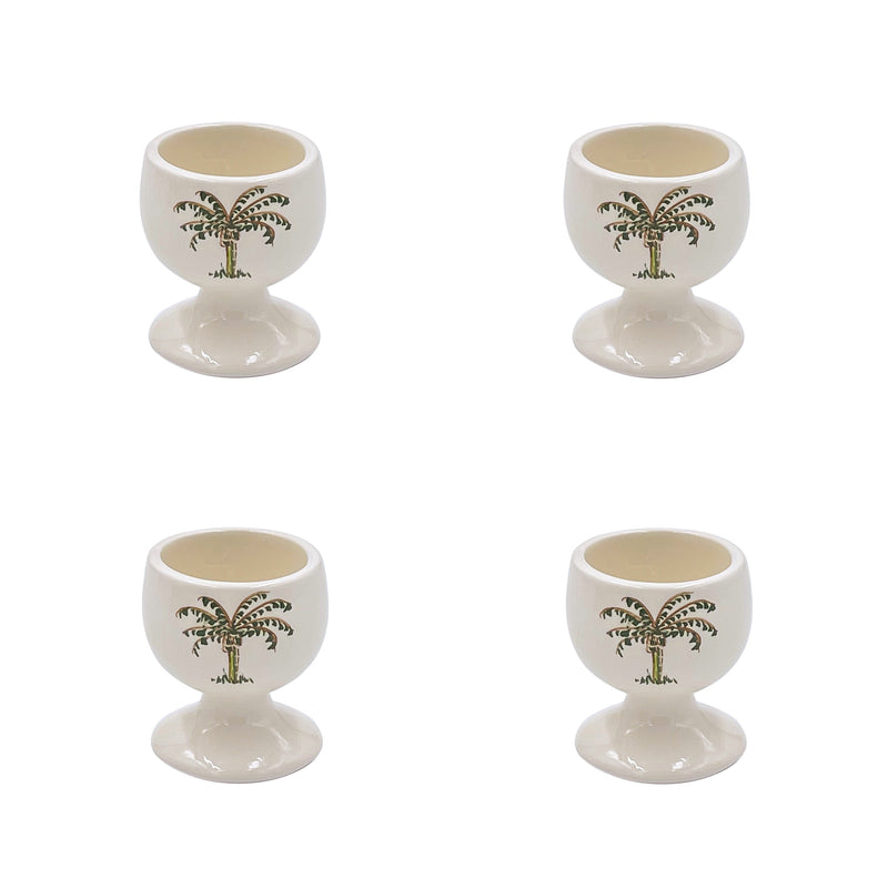 Egg Cup, Palm, Set of Four