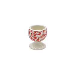 Egg Cup in Red, Scoll