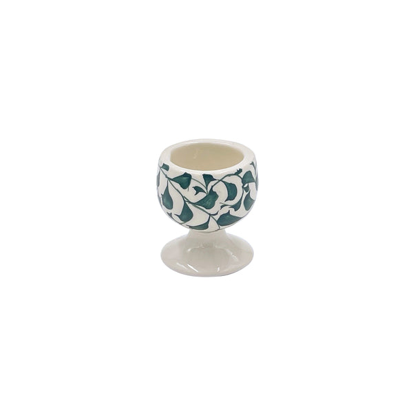 Egg Cup in Green, Scroll