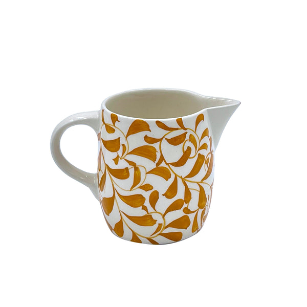 Milk Jug in Yellow, Scroll