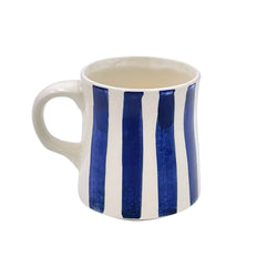 Mug in Navy Blue, Stripes