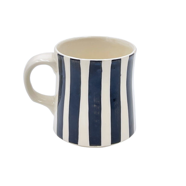 Mug in Black, Stripes